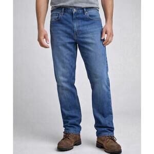 Carhartt Rugged Flex Relaxed Fit Mens Blue Jeans 36x34 Straight Leg Workwear